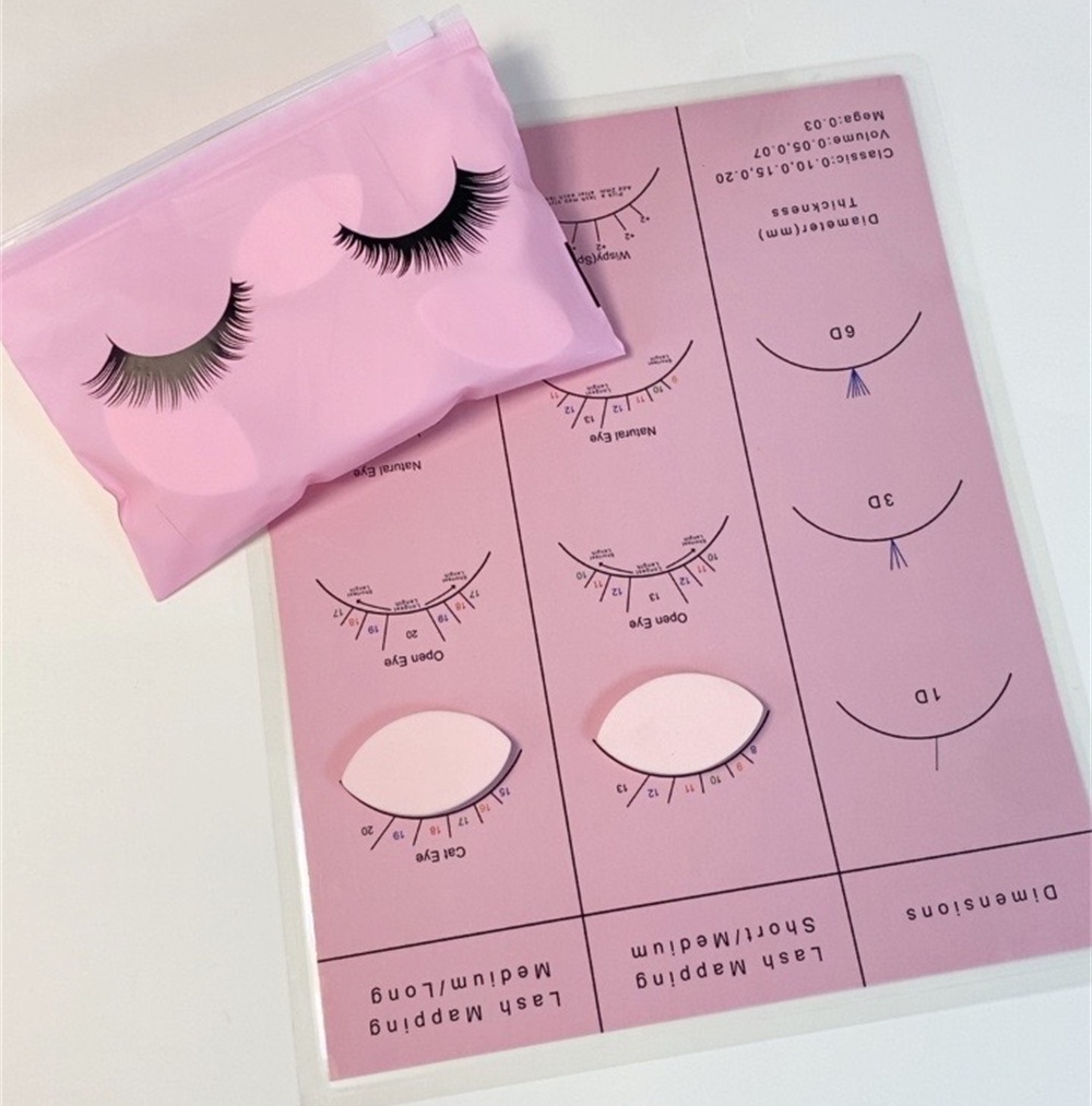 Lash Mapping Sticker - المبتدئين لاش خريطة الرسم البياني Wispy