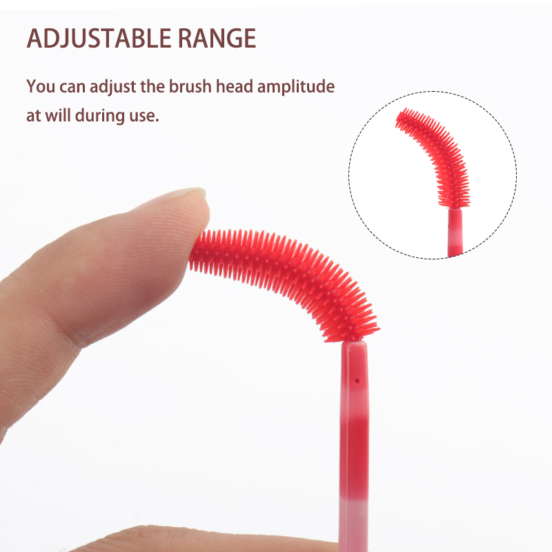 50/100 قطعة فرشاة رموش سيليكون - مراجعة Eyelash Extension Options وسعره