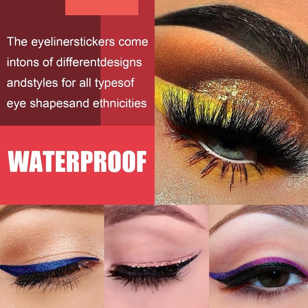 4 أزواج كسول ظلال العيون رمش ا - مراجعة Lash Mapping Sticker وسعره